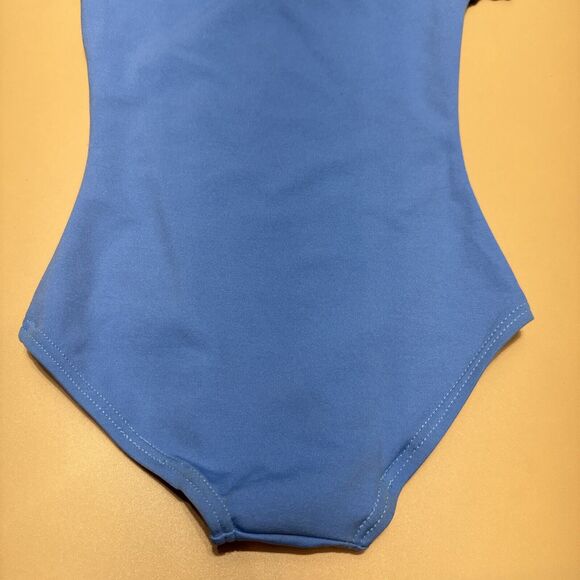 NWT Capezio Leotard Girls Small Blue Short Sleeve Dance, Gymnastics, Ballet - Picture 8 of 13